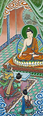 포토 JPG 종교 문화 불교 미술 그림 부처 과거 제자 탱화 불교미술 석가모니아들 국내포토 컨셉 문화예술 파일형식