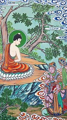 포토 JPG 종교 문화 불교 미술 그림 부처 과거 탱화 불교미술 범천권청 범천왕 설법 국내포토 컨셉 문화예술 파일형식