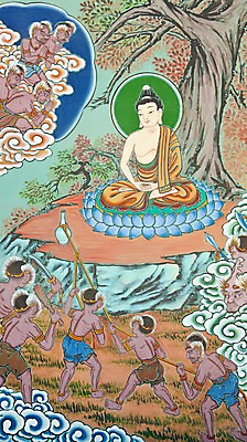 포토 JPG 종교 문화 불교 미술 악마 그림 부처 과거 탱화 불교미술 수마항마상 팔상도 국내포토 컨셉 문화예술 파일형식