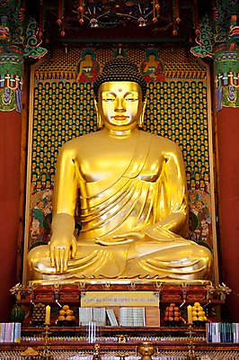 포토 JPG 종교 불교 실내 사람없음 부처님오신날 사찰 불상 부처 금불상 조계사 국내포토 기념일 종교건축 내부 종로 파일형식