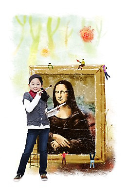 PSD 나무 편집 편집이미지 어린이교육 교육 어린이 액자 상상 한명 미소 웃음 사람 소녀 태양 희망 물감 꿈 붓 체험 팔레트 작음 그림 화가 장래희망 모나리자 여자만 여자한명만 어린이만 소녀만 소녀한명만 이미지편집 자연요소 식물 직업 1 여자 감정 컨셉 표정 미술도구 크기 파일형식