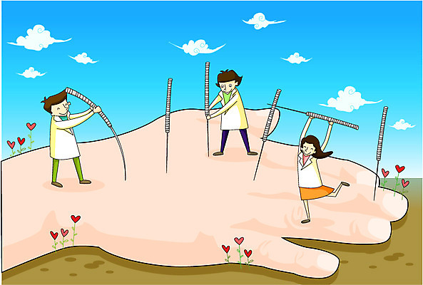 EPS 구름 손 여자 남자 일러스트 건강 웃음 사람 신체부위 치료 세명 30대 건강관리 하트 도움 보호 질병 질병관리 한의원 한의사 장년만 성인만 국내일러스트 자연요소 모양 컨셉 의학 표정 병원 관리 장년 의사 파일형식 벡터