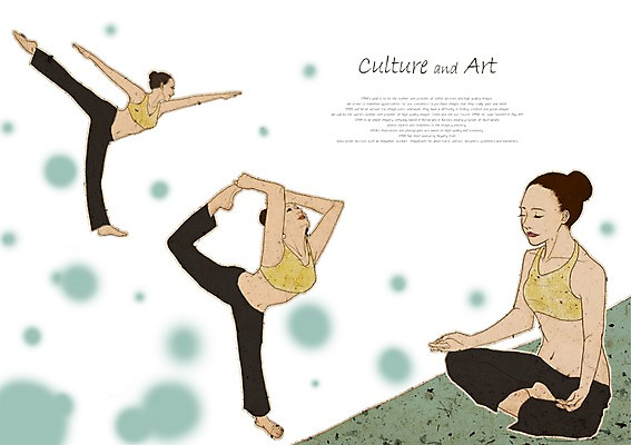 PSD 여자 문화 예술 포즈 일러스트 요가 문화예술 사람 앉기 세명 30대 즐거움 명상 여자만 성인여자만 장년만 장년여자만 성인만 국내일러스트 웰빙 감정 모션 장년 파일형식