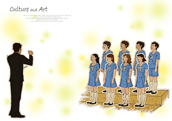 PSD 여자 남자 문화 어린이 예술 다수 일러스트 노래 문화예술 사람 소녀 소년 여러명 즐거움 지휘자 합창 단복 합창단 어린이만 국내일러스트 감정 음악 음악가 그룹 파일형식