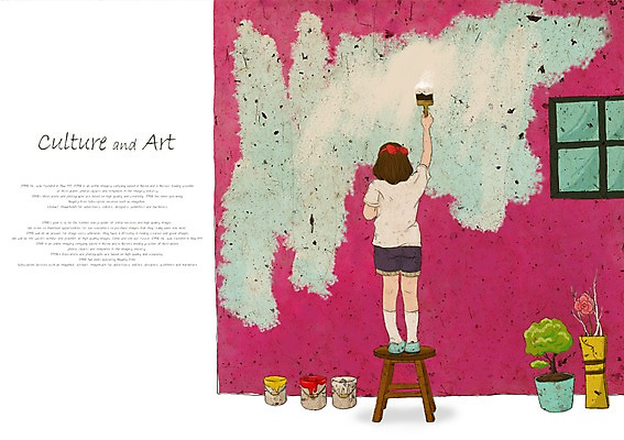 PSD 여자 화분 문화 어린이 예술 벽 의자 일러스트 창문 문화예술 한명 사람 소녀 페인트 색칠 페인트칠 즐거움 그림 페인트붓 여자만 여자한명만 어린이만 소녀만 소녀한명만 국내일러스트 1 감정 가구 페인팅 붓 파일형식