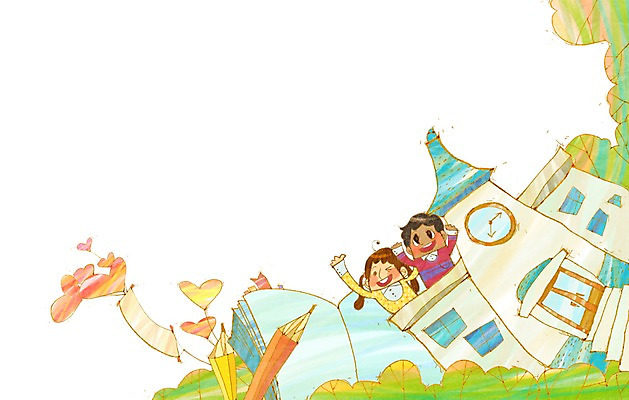 PSD 행복 어린이 일러스트 학교 가족 함께함 사랑 미소 웃음 사람 소녀 소년 두명 건물 책 연필 하트 즐거움 교과서 다문화 다문화사회 다문화가정 소통 어린이만 국내일러스트 모양 건축물 여자 교육 남자 감정 컨셉 관계 학용품 교재 표정 필기구 사회_공동체 사회이슈 파일형식