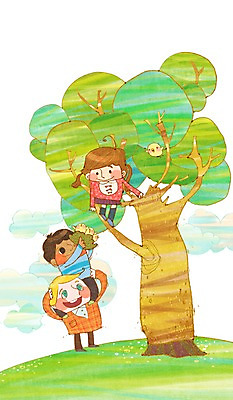 PSD 나무 동물 행복 어린이 일러스트 가족 조류 함께함 사랑 사람 소녀 소년 세명 친구 목말 둥지 즐거움 다문화 올리기 다문화사회 다문화가정 소통 어린이만 국내일러스트 식물 여자 남자 감정 컨셉 관계 모션 사회_공동체 사회이슈 파일형식