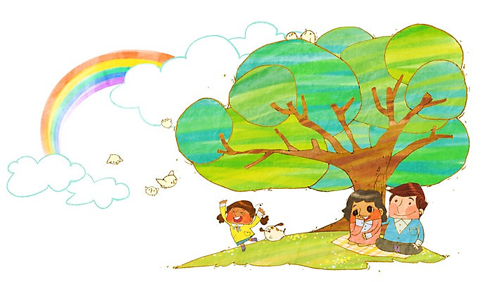 PSD 나무 여자 남자 딸 행복 어린이 무지개 일러스트 가족 엄마 함께함 사랑 사람 세명 부모 소풍 자녀 아빠 즐거움 돗자리 다문화 다문화사회 다문화가정 소통 나무그늘 국내일러스트 자연요소 식물 감정 컨셉 관계 야외활동 사회_공동체 그늘 사회이슈 파일형식