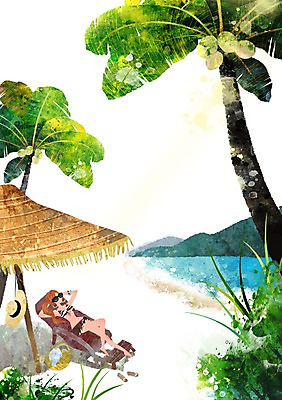 PSD 모자 사계절 계절 여자 여유 백그라운드 가방 일러스트 자연 한명 사람 풍경 여름 여름휴가 바캉스 비키니 선글라스 야자수 파라솔 풀 시원함 선베드 여자만 여자한명만 국내일러스트 나무 식물 1 잡화 수영복 감정 안경 의자 휴가 생태계 파일형식 여름_계절