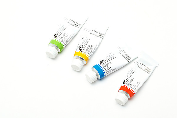 포토 JPG 스튜디오촬영 컬러 문구용품 학용품 실내 미술 누끼 사람없음 하이앵글 컬러풀 여러개 물감 그림물감 미술도구 용기 오브젝트 튜브 국내포토 그릇 뷰포인트 다수 문화예술 내부 파일형식