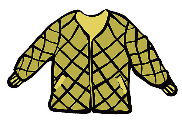 EPS 아이콘 군대 사람없음 군용 깔깔이 방한복 2D아이콘 옷 파일형식 벡터