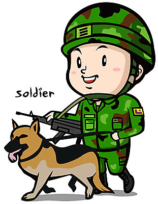 EPS 캐릭터 남자 일러스트 직업캐릭터 한명 사람 군인 총 전문직 군복 군견 군인캐릭터 수색대 남자만 남자한명만 일러캐릭터 직업 1 무기 유니폼 개 국군 파일형식 벡터