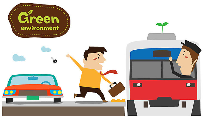 EPS 남자 캠페인 일러스트 자동차 열쇠 대중교통 사람 두명 초록색 새싹 자연보호 환경 그린캠페인 절약 그린에너지 전철 보호 사회이슈 환경보전 출근 자동차열쇠 남자만 국내일러스트 식물 육상교통 교통수단 컬러 컨셉 자연 에너지 출퇴근 파일형식 벡터