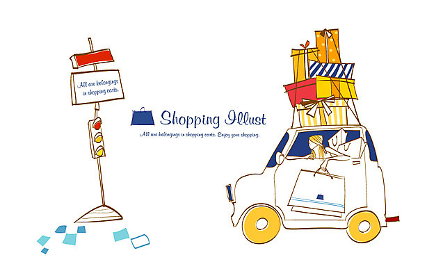 EPS 라이프스타일 여자 일러스트 자동차 선물 한명 사람 라이프 선물상자 쇼핑 상자 쇼핑백 운전 신호등 여자만 여자한명만 국내일러스트 1 육상교통 가방 모션 생활 파일형식 벡터