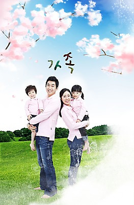 PSD 나무 편집 편집이미지 여자 남자 딸 행복 아들 어린이 가족 안기 하늘 꽃나무 미소 웃음 사람 소녀 소년 잔디 여러명 부모 화목 자녀 꽃구경 어린이만 이미지편집 식물 꽃 감정 다수 컨셉 관계 모션 표정 파일형식