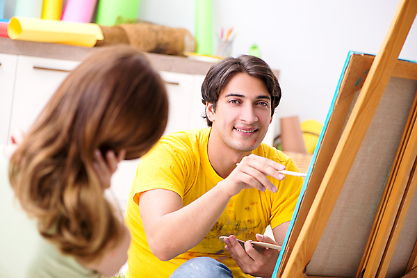 포토 JPG 해외이미지 학생 커플 교육 행복 포즈 교실 학교 수업 남편 미술 취미 사람없음 학습 교사 페인트 붓 아내 업무 그리기 팔레트 스케치 이젤 그림 예술가 페인트붓 화가 아크릴 해외202105 해외포토 직업 감정 관계 모션 재질 문화예술 미술도구 작업 파일형식