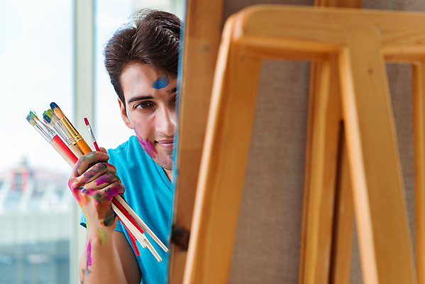 포토 JPG 해외이미지 학생 교육 행복 교실 학교 수업 프레임 창조 미술 취미 사람없음 컬러풀 뷰티 페인트 붓 업무 작업 그리기 작업실 팔레트 스케치 이젤 그림 흥분 예술가 캔버스 페인트붓 화가 강렬 해외202105 해외포토 직업 감정 컬러 모션 문화예술 미술도구 파일형식