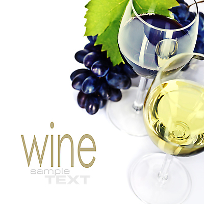 포토 JPG 해외이미지 와인잔 포도 타이포그라피 사람없음 레드와인 화이트와인 흰배경 포도잎 카피스페이스 해외202004 해외포토 문자 백그라운드 잎 술잔 과일 와인 공백 흰색 파일형식