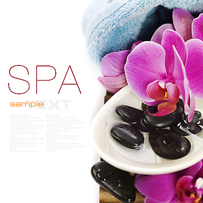 포토 JPG 해외이미지 사람없음 물 수건 스파 조약돌 스파용품 아로마테라피 난초꽃 해외202004 해외포토 자연요소 꽃 위생용품 돌_바위 난초 오브젝트 테라피 파일형식
