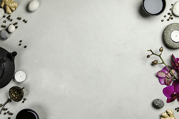 포토 JPG 해외이미지 회색배경 실내 사람없음 하이앵글 찻주전자 스파용품 향초 아로마테라피 생강 스톤 난초꽃 카피스페이스 해외202004 차거름망 해외포토 꽃 뷰포인트 백그라운드 채소 초 주전자 내부 스파 공백 회색 난초 오브젝트 테라피 파일형식