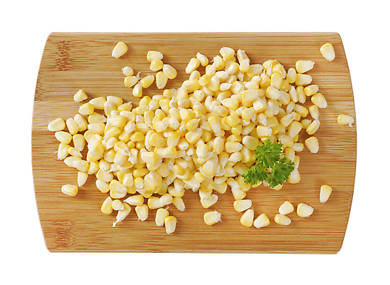 포토 JPG 해외이미지 실내 옥수수 사람없음 하이앵글 흰배경 나무도마 옥수수알갱이 해외202004 해외202105 해외포토 뷰포인트 백그라운드 곡류 도마 내부 목재 흰색 파일형식