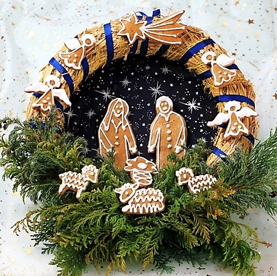 포토 JPG 해외이미지 크리스마스 천사 사람없음 장식 쿠키 화환 식탁보 나뭇가지 양 화려 상록수 양고기 밀짚 베들레헴 혜성 해외202004 해외202105 해외포토 나무 기념일 꽃 별 컨셉 포유류 디저트 육류 짚 파일형식