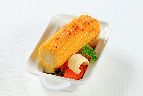 포토 JPG 해외이미지 그릇 채소 실내 옥수수 요리 사람없음 흰배경 버터 옥수수구이 해외202004 해외202105 해외포토 식기 백그라운드 곡류 내부 흰색 구이 파일형식