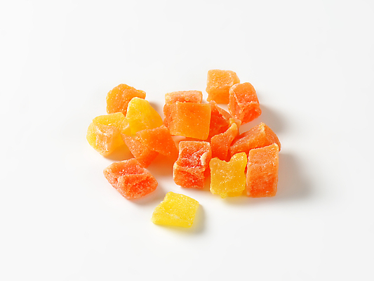 포토 JPG 해외이미지 실내 사람없음 흰배경 슬라이스 건과일 파파야 해외202004 해외202105 해외포토 백그라운드 과일 건조 내부 흰색 열대과일 파일형식