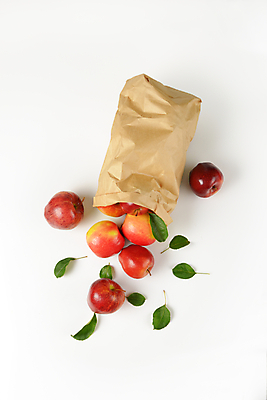 포토 JPG 해외이미지 스튜디오촬영 음식 잎 과일 사람없음 빨간색 빛 신선 사과 흰배경 유기농 날것 머리위 광택 숙성 해외202004 해외202105 해외포토 식물 웰빙 컬러 백그라운드 실내 흰색 파일형식