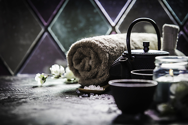 포토 JPG 해외이미지 실내 사람없음 수건 찻잔 찻주전자 아로마 아로마테라피 해외202004 해외포토 주전자 잔 내부 위생용품 테라피 파일형식