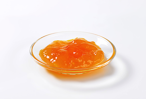 포토 JPG 해외이미지 스튜디오촬영 실내 사람없음 흰배경 유리그릇 과일잼 살구잼 해외202004 해외202105 해외포토 그릇 백그라운드 유리 내부 흰색 잼 파일형식