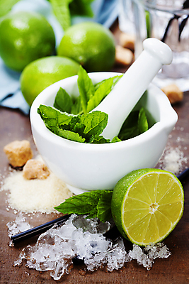 포토 JPG 해외이미지 사람없음 얼음 설탕 민트 라임 절구 나무탁자 모히토 절굿공이 해외202004 해외포토 자연요소 과일 탁자 도구 칵테일 허브 파일형식