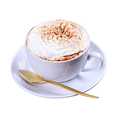 포토 JPG 해외이미지 커피 한잔 실내 사람없음 커피잔 티스푼 컵받침 흰배경 시나몬가루 휘핑크림 해외202004 해외202105 해외포토 1 음료 백그라운드 잔 내부 숟가락 흰색 가루 받침대 크림 시나몬 휘핑 파일형식