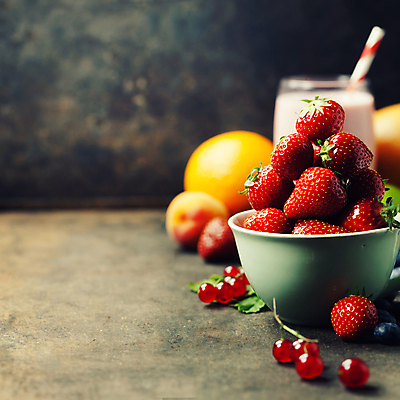포토 JPG 해외이미지 딸기 실내 빨대 사람없음 쌓기 블루베리 베리 딸기스무디 카피스페이스 갈색배경 해외202004 해외포토 백그라운드 과일 모션 내부 갈색 공백 스무디 파일형식