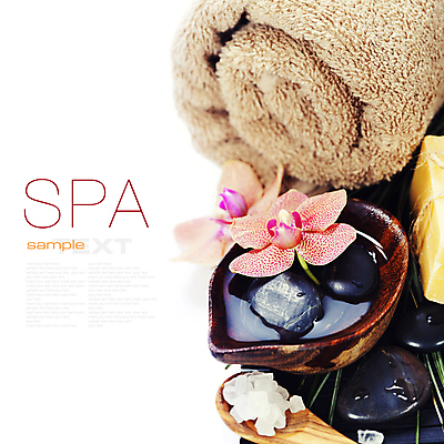 포토 JPG 해외이미지 잎 텍스트 근접촬영 사람없음 물 수건 숟가락 스파 조약돌 스파용품 아로마테라피 난초꽃 입욕소금 해외202004 해외포토 자연요소 식물 꽃 뷰포인트 수저 위생용품 돌_바위 미용용품 난초 오브젝트 소금 테라피 파일형식