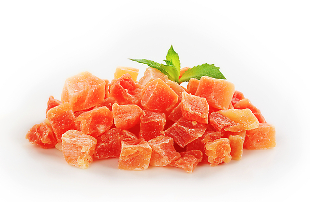 포토 JPG 해외이미지 실내 사람없음 흰배경 슬라이스 건과일 파파야 해외202004 해외202105 해외포토 백그라운드 과일 건조 내부 흰색 열대과일 파일형식