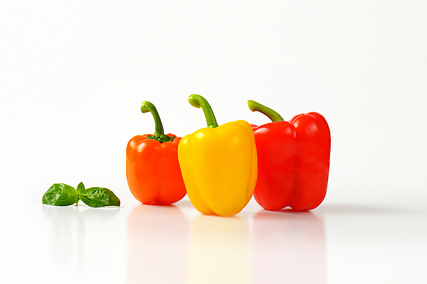 포토 JPG 해외이미지 파프리카 실내 사람없음 흰배경 바질 해외202004 해외202105 해외포토 백그라운드 채소 내부 흰색 파일형식