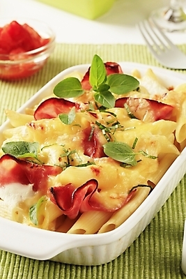 포토 JPG 해외이미지 음식 치즈 파스타 육류 요리 사람없음 초록색 냅킨 햄 베이컨 튜브 직사각형 훈제 그라탱 백자 오레가노 캐서롤 펜네 핸드메이드 해외202004 해외202105 해외포토 도형 컬러 식재료 유제품 서양음식 돼지고기 도자기 용기_그릇 파일형식