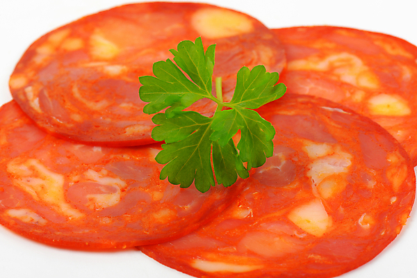 포토 JPG 해외이미지 스튜디오촬영 음식 조각 잎 건조 파슬리 육류 돼지고기 사람없음 빨간색 초록색 원형 소시지 맛 자르기 묘사 매움 훈제 살라미 스페인어 얇은 초리조 치유 편육 해외202004 해외202105 해외포토 도형 식물 컬러 컨셉 채소 식재료 모션 실내 가공식품 파일형식