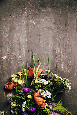 포토 JPG 해외이미지 꽃다발 회색배경 실내 사람없음 들꽃 카피스페이스 해외202004 해외포토 꽃 백그라운드 내부 공백 회색 파일형식