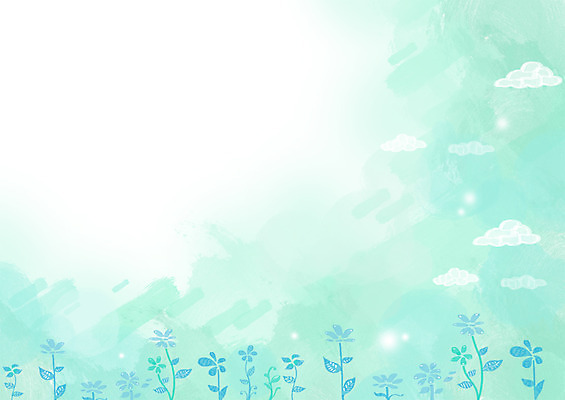 PSD 식물 사계절 계절 꽃 하늘색 백그라운드 꽃밭 일러스트 자연 사람없음 여름 계절백그라운드 국내일러스트 파란색 생태계 파일형식