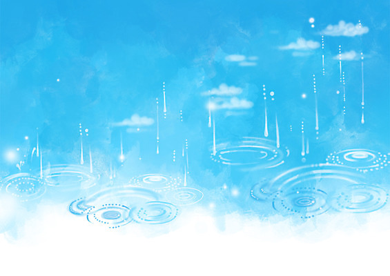 PSD 사계절 계절 백그라운드 일러스트 자연 사람없음 여름 파란색 비 빗방울 계절백그라운드 국내일러스트 자연요소 컬러 날씨 비_날씨 생태계 파일형식