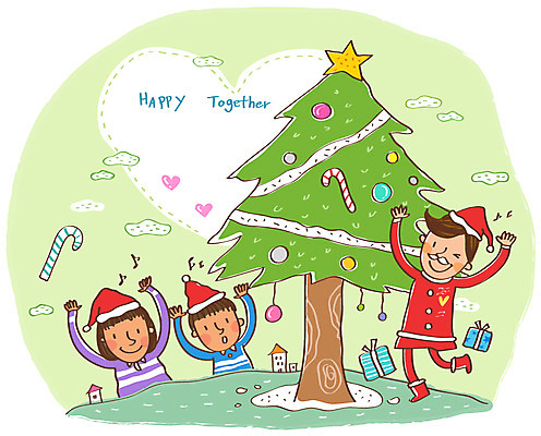 EPS 여자 남자 행복 어린이 크리스마스 일러스트 함께함 희망프로젝트 선물 웃음 사람 10대 세명 30대 선물상자 분장 크리스마스트리 산타클로스 봉사 도움 자원봉사자 사회이슈 사회복지 다문화 더불어사는사회 사회봉사 변장 국내일러스트 기념일 감정 컨셉 청소년 표정 장년 상자 복지 파일형식 벡터