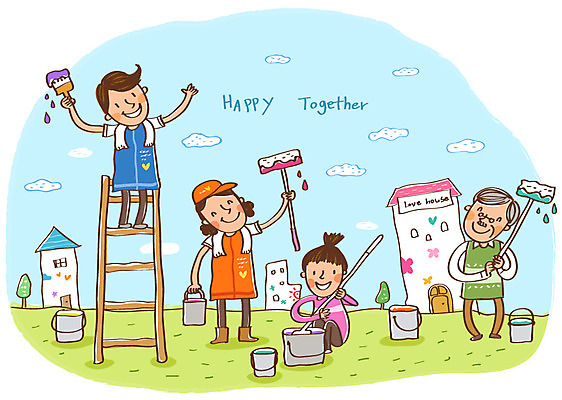 EPS 여자 노년 남자 행복 일러스트 사다리 페인팅 함께함 희망프로젝트 미소 웃음 사람 여러명 건물 30대 페인트 봉사 도움 페인트칠 자원봉사자 사회이슈 사회복지 더불어사는사회 페인트붓 사회봉사 이웃 성인만 국내일러스트 건축물 감정 다수 컨셉 표정 성인 장년 도구 붓 복지 파일형식 벡터