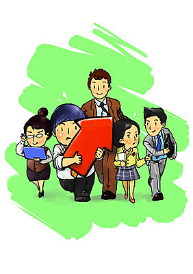 PSD 여자 남자 화살표 일러스트 비즈니스 대화 사람 여러명 성인 달리기 걷기 비즈니스맨 비즈니스우먼 목표 계획 열정 성인만 국내일러스트 감정 다수 컨셉 모션 말하기 직장인 파일형식