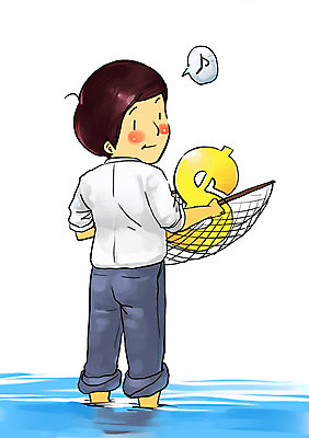 PSD 남자 일러스트 비즈니스 한명 서기 사람 성인 물 달러 비즈니스맨 화폐기호 그물 목표 계획 열정 고기잡이 남자만 남자한명만 성인남자만 성인만 국내일러스트 자연요소 1 기호 감정 컨셉 돈 모션 어업 직장인 화폐 파일형식