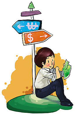 PSD 남자 화살표 지도 일러스트 비즈니스 한명 사람 앉기 달러 팻말 비즈니스맨 원화 화폐기호 목표 계획 열정 남자만 남자한명만 국내일러스트 1 기호 감정 컨셉 돈 모션 프레임 직장인 화폐 파일형식