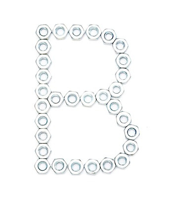 포토 스튜디오촬영 문자 알파벳 영어 대문자 실내 누끼 사람없음 B 너트 국내포토 내부 공구 파일형식