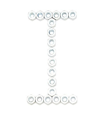 포토 스튜디오촬영 문자 알파벳 영어 대문자 실내 누끼 사람없음 너트 I 국내포토 내부 공구 파일형식