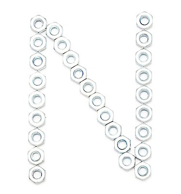 포토 스튜디오촬영 문자 알파벳 영어 대문자 실내 누끼 사람없음 N 너트 국내포토 내부 공구 파일형식